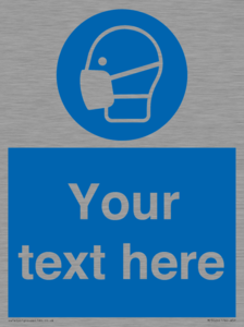 Custom Face Mask Sign